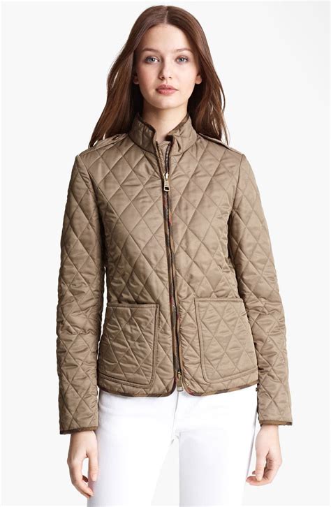 burberry quilted jacket zipper|burberry brit quilted jacket women.